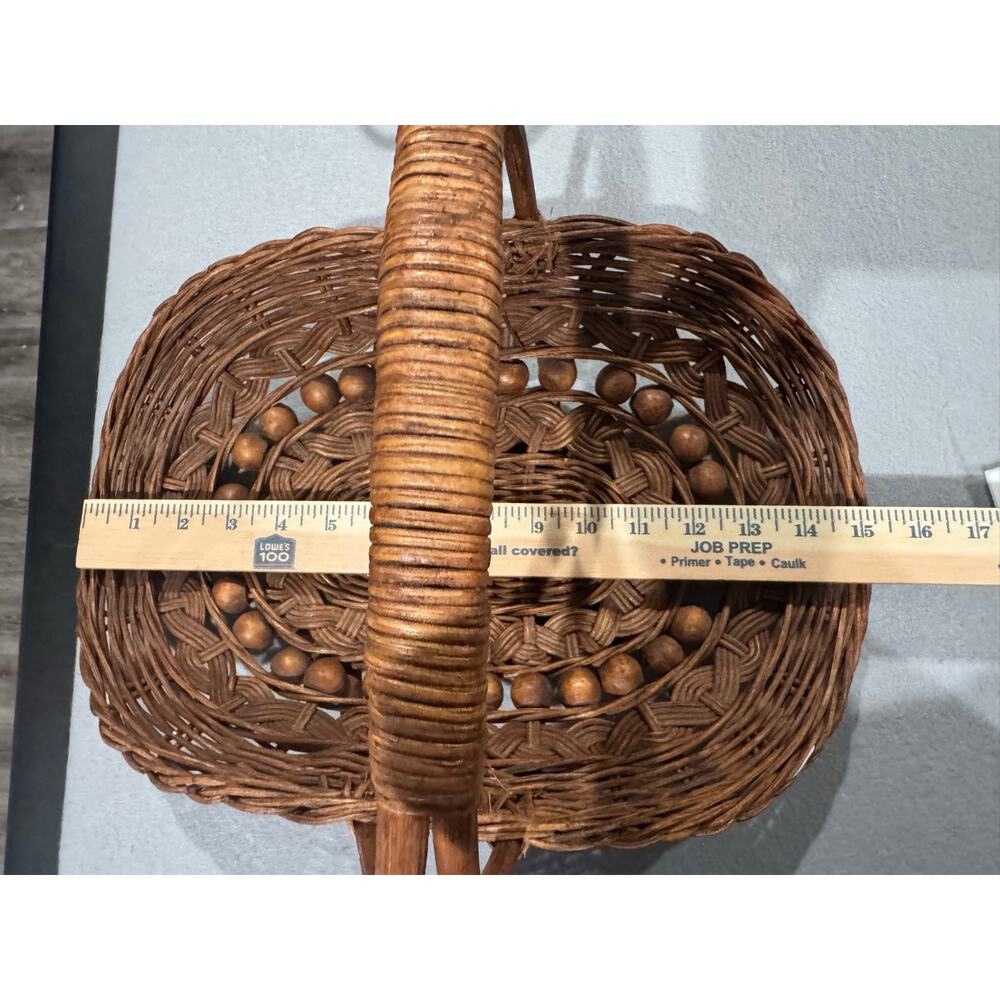Vintage Woven Gathering Basket Phillipines - Picture 3 of 12